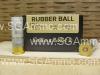 25 Round Box - 12 Gauge 2-5/8 Inch Sellier Bellot 2 x Rubber Ball - Riot Ammo - SB12RBB